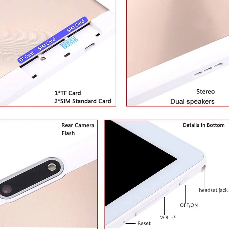Оригинальный подлинный 10 дюймовый Android 8 0 планшетный ПК с восьмиядерным