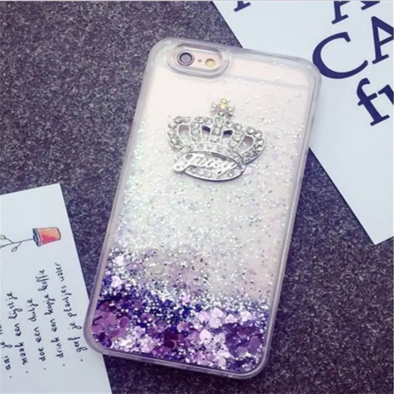 Diamond-Studded Liquid Quicksand For Iphone 66S 6P 78 78plus Xxs All-Inclusive Soft Shell Drop-Proof Cover |