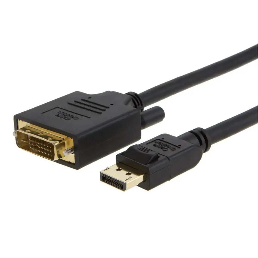 Кабель DisplayPort-DVI кабель DP Male-DVI Male позолоченный адаптер с поддержкой 1080P Full HD черный