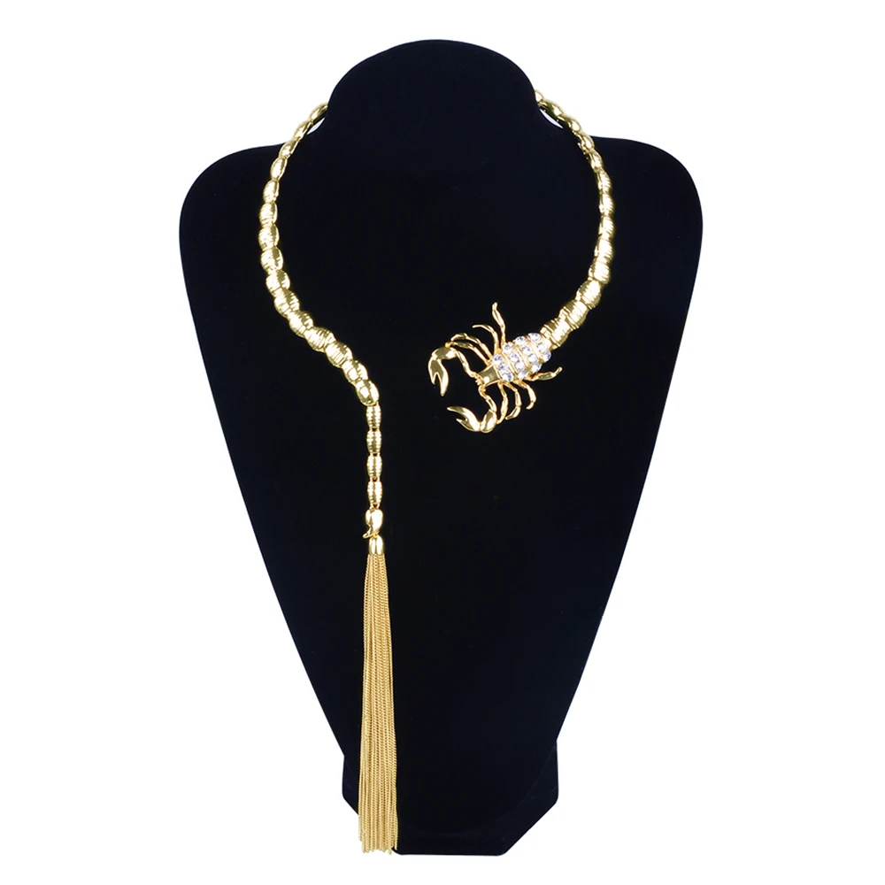 Американские ювелирные изделия сплав Скорпион кисточка ожерелье|tassel necklace|necklace