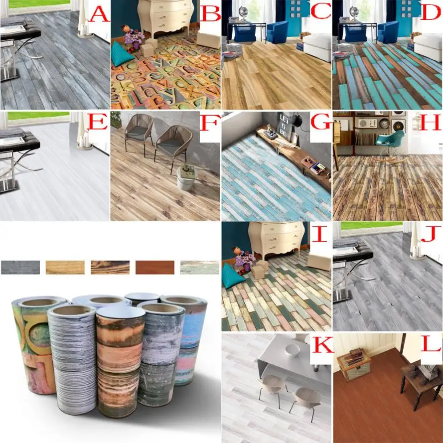 ISHOWTIENDA 20x50 см кухонная клейкая плитка художественная напольная наклейка винило