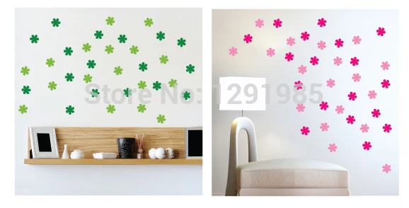 Виниловые наклейки сделай сам с забавными цветами декоративные художественные