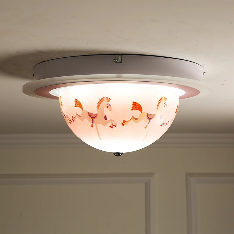 Qiseyuncai Rotate multi-range two-color children's room led ceiling lamp modern minimalist boy girl bedroom creative lighting | Лампы и
