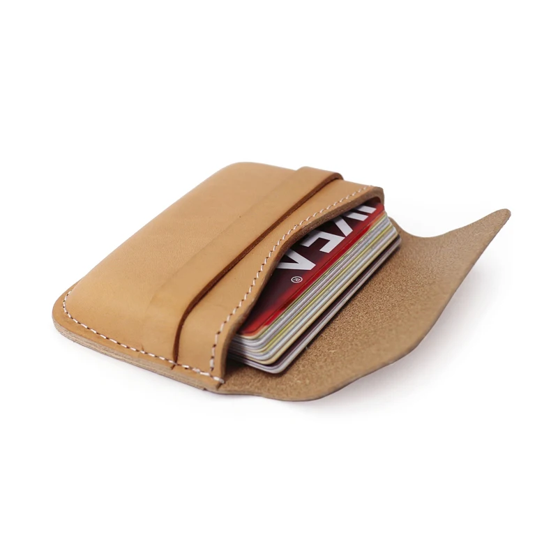 Сумка для визиток AETOO ручной работы из воловьей кожи загара сумка карт в стерео