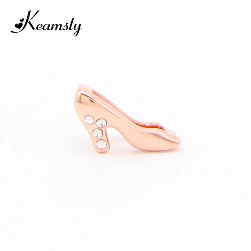 Keamsty Hot High Heels Shoes with Crystal Keeper Charms fit Mesh Leather Wrappable Bracelets DIY Bracelet Keys 3pcs/lot | Украшения и