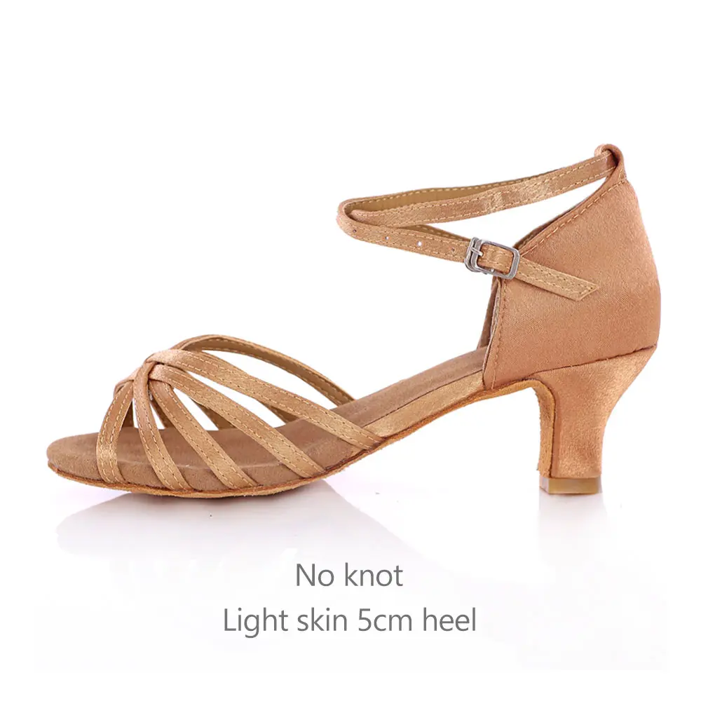 Light skin 5cm cross Новинка; ; женская обувь для латинских танцев; обувь для сальсы, танго; женская Обувь для бальных танцев; сандалии; обувь на высоком каблуке 5 см/7 см - Цвет: Light skin 5cm cross