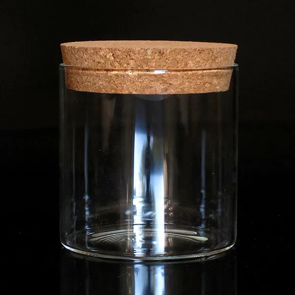 Free shipping!!!Jewelry Beads Container ladies jewelry Glass with wood stopper Column transparent 100x100mm 3PCs/Lot | Украшения и