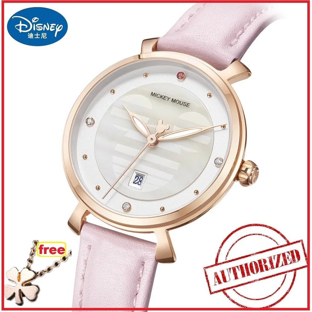 Оригинальные женские часы бренда Disney с Микки Маусом Южная rhinstone японские