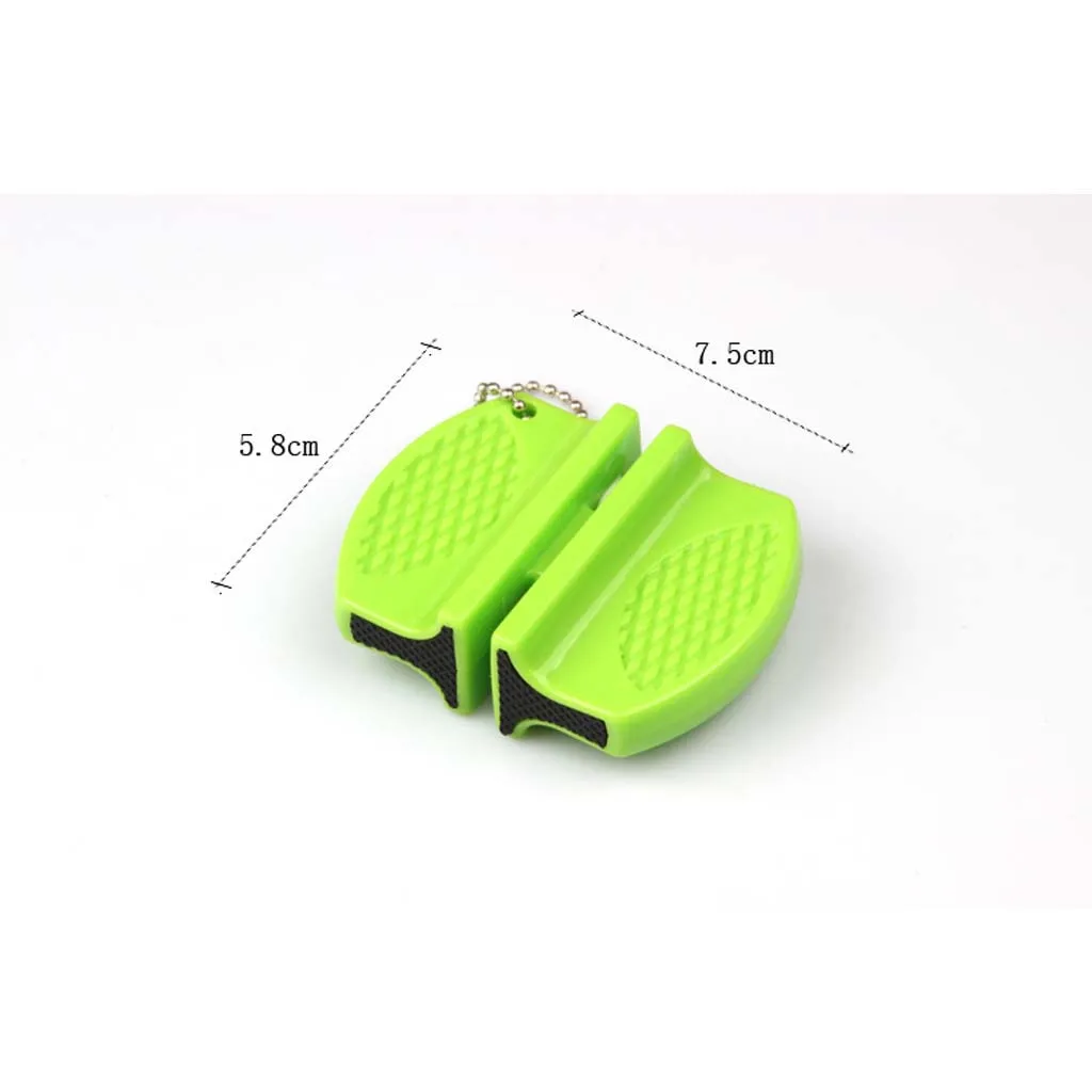 Мини-точилка для кухонных ножей карманный двухступенчатый вольфрамовый