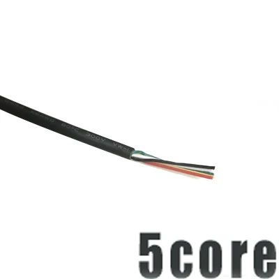 10 м оболочка провода 26AWG оловянный бескислородный медный кабель 2 ядра 3 4 5 6 7 8 9 10 core Diy кабель передачи данных сигнальная линия зарядки - Цвет: 26AWG 5core