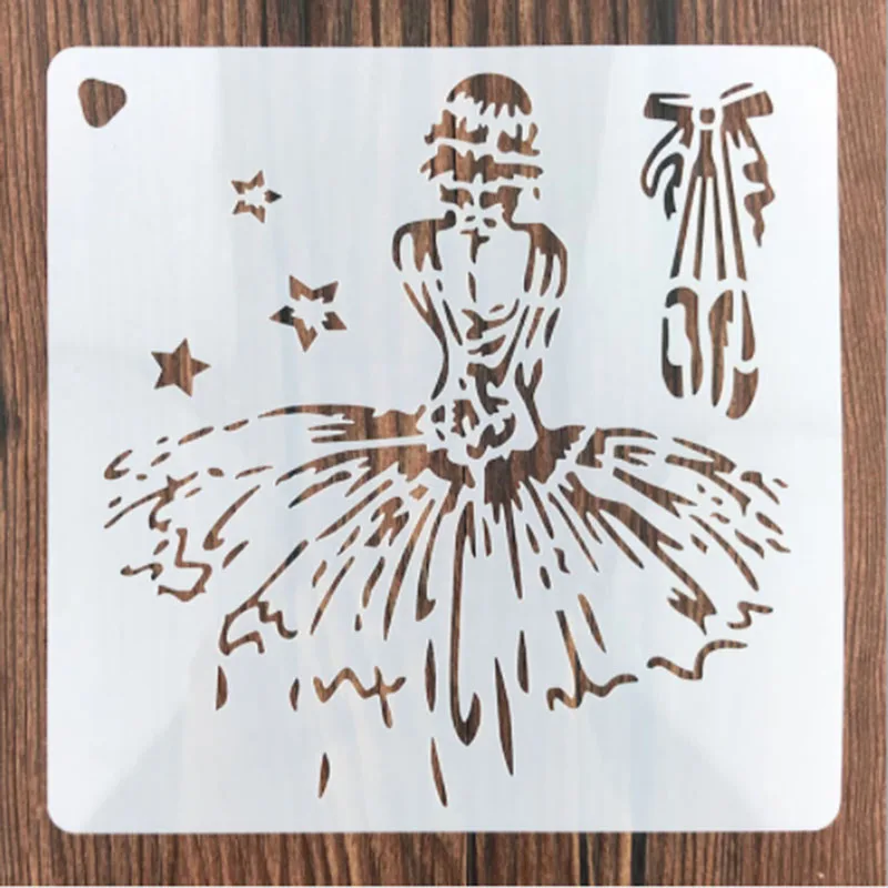 Многоразовый трафарет принцессы для девочек 1 шт. Раскрашивание аэрографом