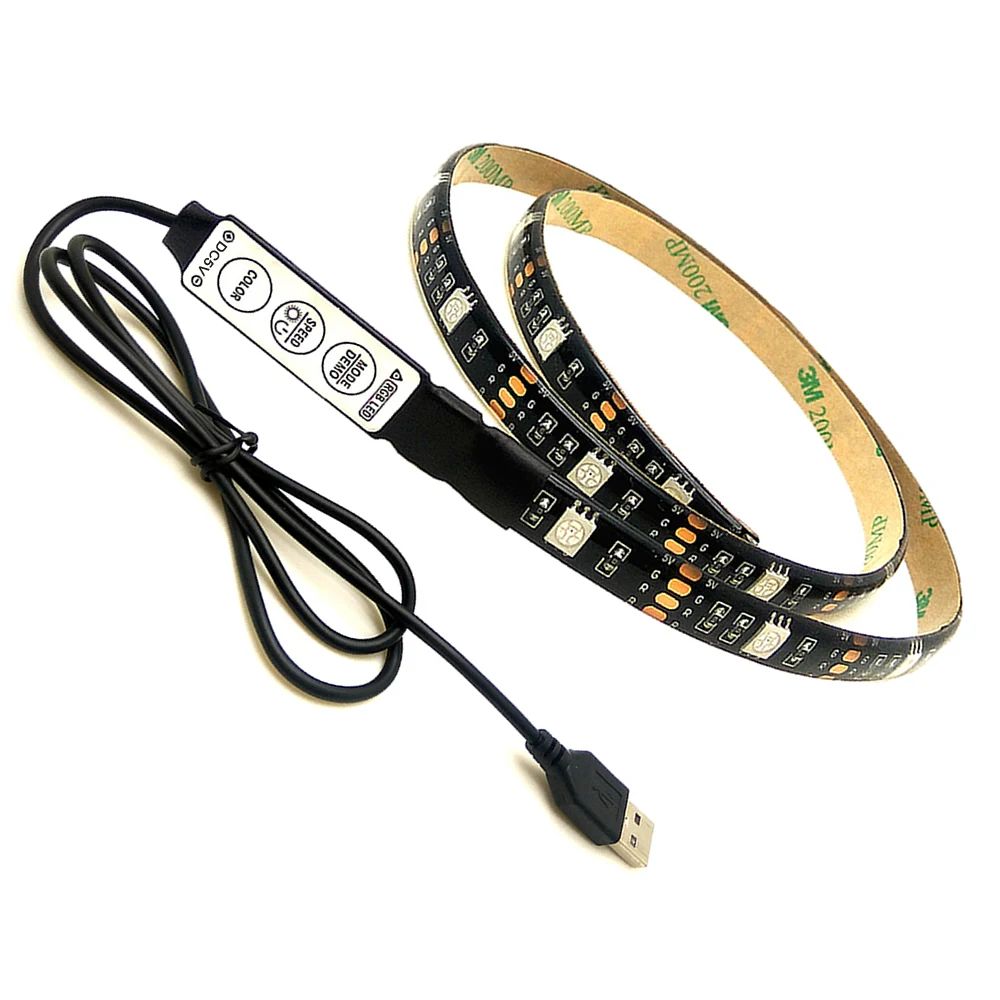 20key пульт дистанционного управления 5В usb подсветка светодиодная лента 5050 RGB 200 см