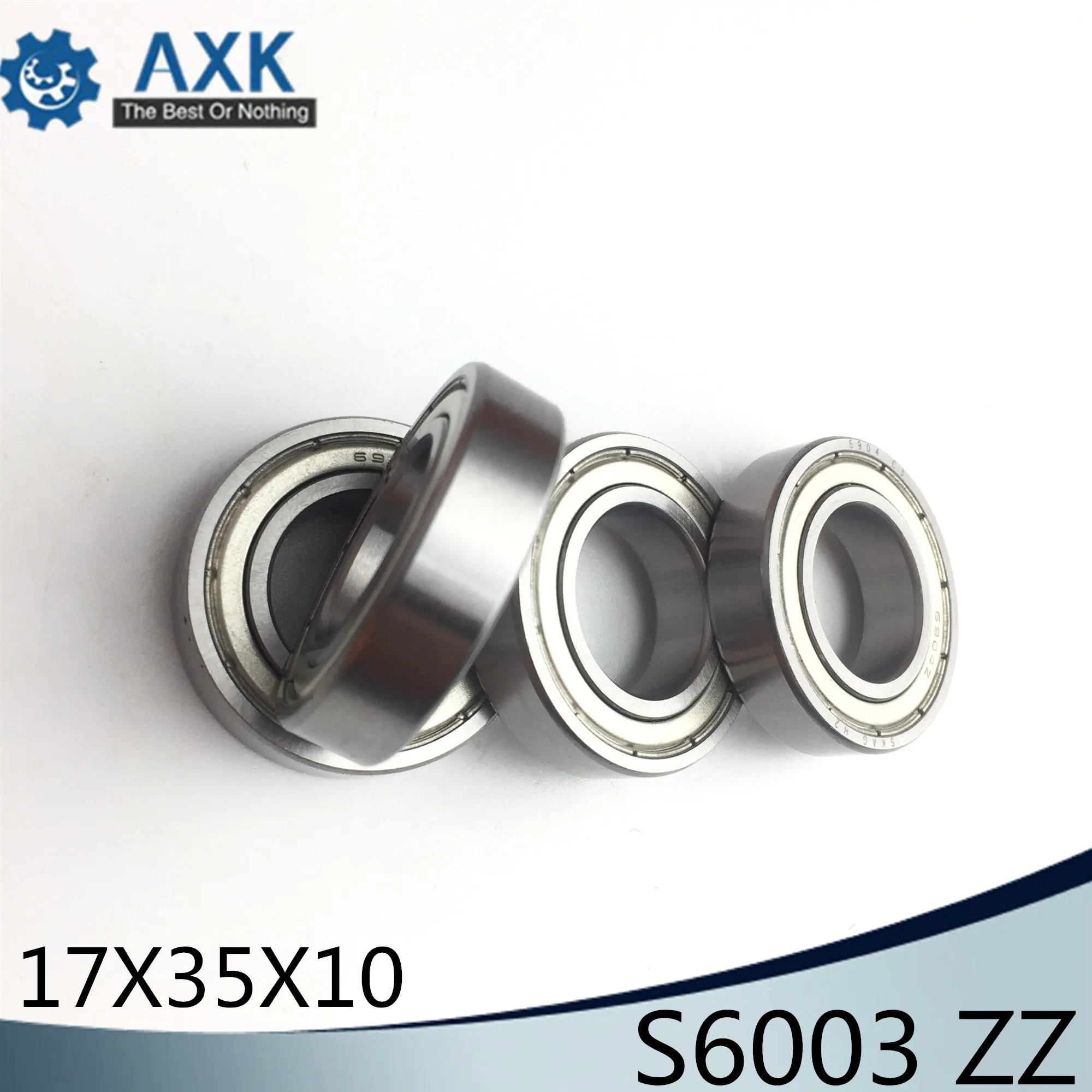 S6003ZZ подшипник 17*35*10 мм (10 шт.) ABEC 1 S6003 Z ZZ S 6003 440C шарикоподшипники из нержавеющей