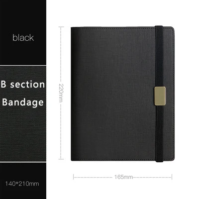 Black Деловая Высококачественная кожаная записная книжка Filofax многоразового использования, записная книжка, модная пуля, журнал Bujo - Цвет: Black