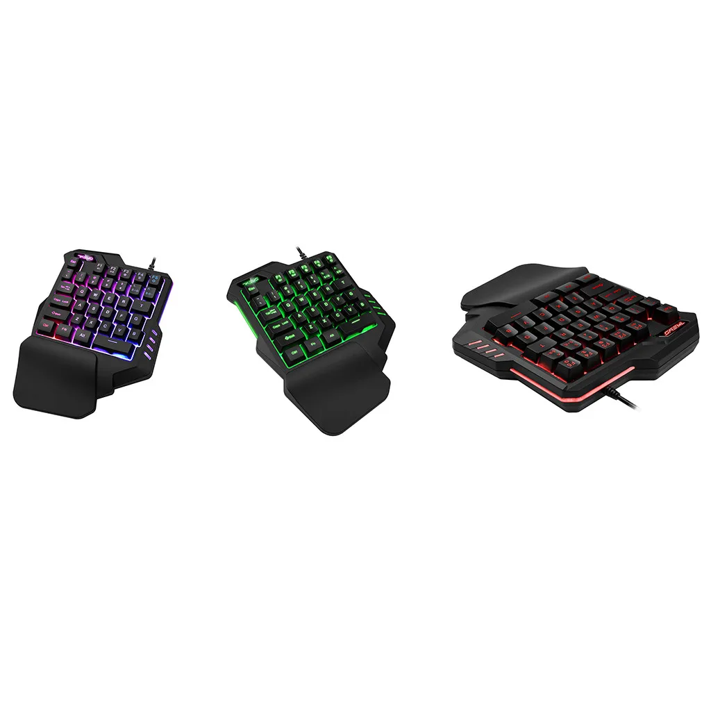VOBERRY G30 Cable Game RGB LED подсветка клавиатуры пленочная клавиатура профессиональная
