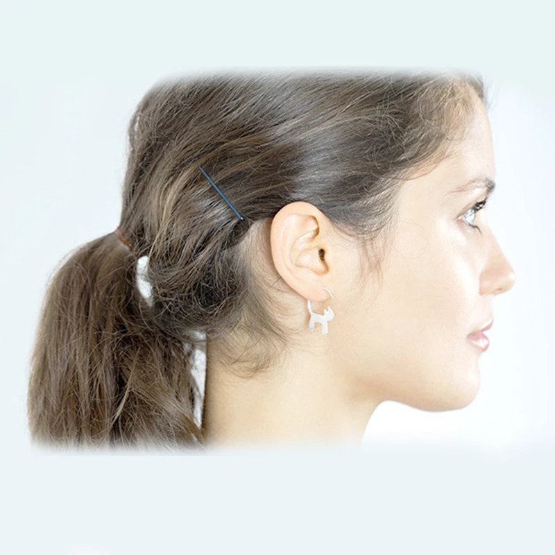 

YAOLOGE New Product 925 Sterling Silver Creative Cat Long Tail Earrings Ladies Gift Fashion Wedding Jewelry
