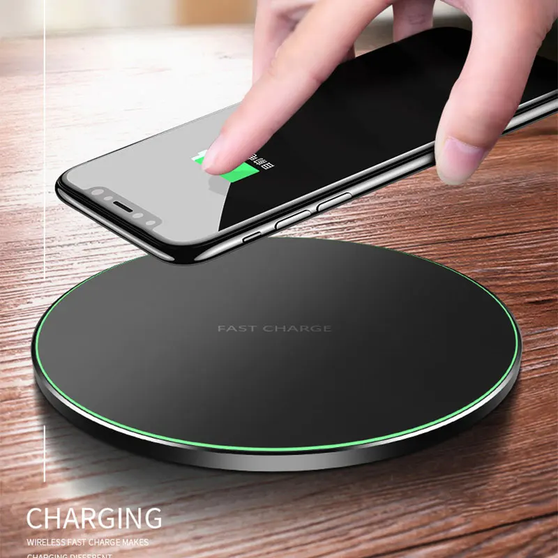RZP Быстрое беспроводное зарядное устройство для Apple iPhone 11 Pro Xs Max XR X 8 Plus samsung Note10 S9 S10 Plus Беспроводное зарядное устройство для телефона
