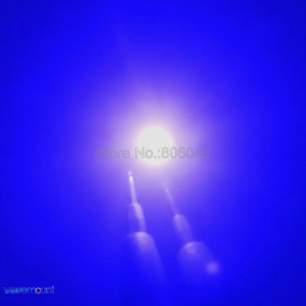 Светодиодный эмиттер высокой мощности Ярко синего цвета 10 шт. 3 Вт 450 нм Epi LED s 45 мил