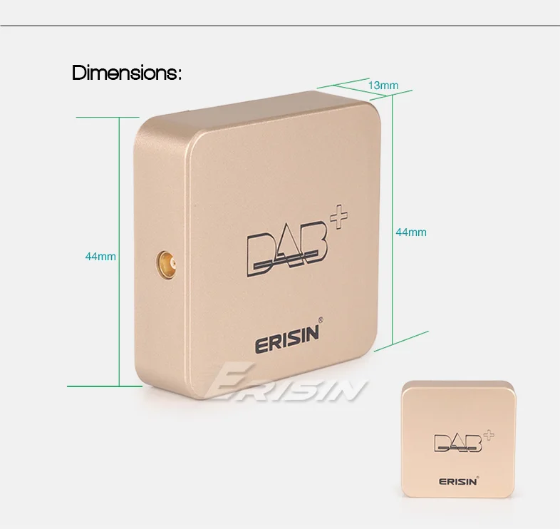 Erisin ES364 DAB + цифровой радиоприемник с усиленной антенной для Android 5 1/6 0/7 1/8 0