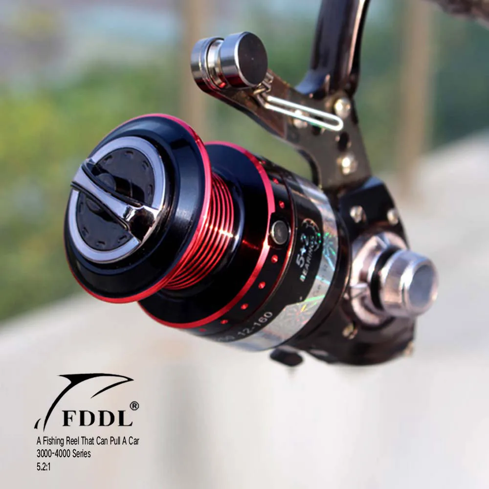 Исключительное качество давильные Рыбалка катушка 5 + 2 Подшипники Dyn 3000 4000 линия