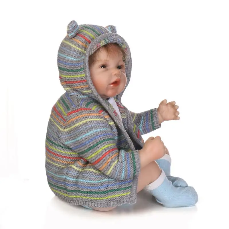 22 дюйма 55 см мягкие силиконовые куклы ручной работы Reborn baby girl куклы реалистичный вид новорожденная кукла малыш милый подарок на день рождения