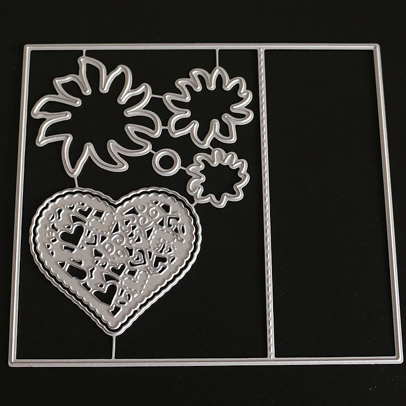 Сердце Plantillas трафарет Manualidades шаблон Wykrojiki Maetal резки умирает 2019 Новый Alinacrafts Sizzix