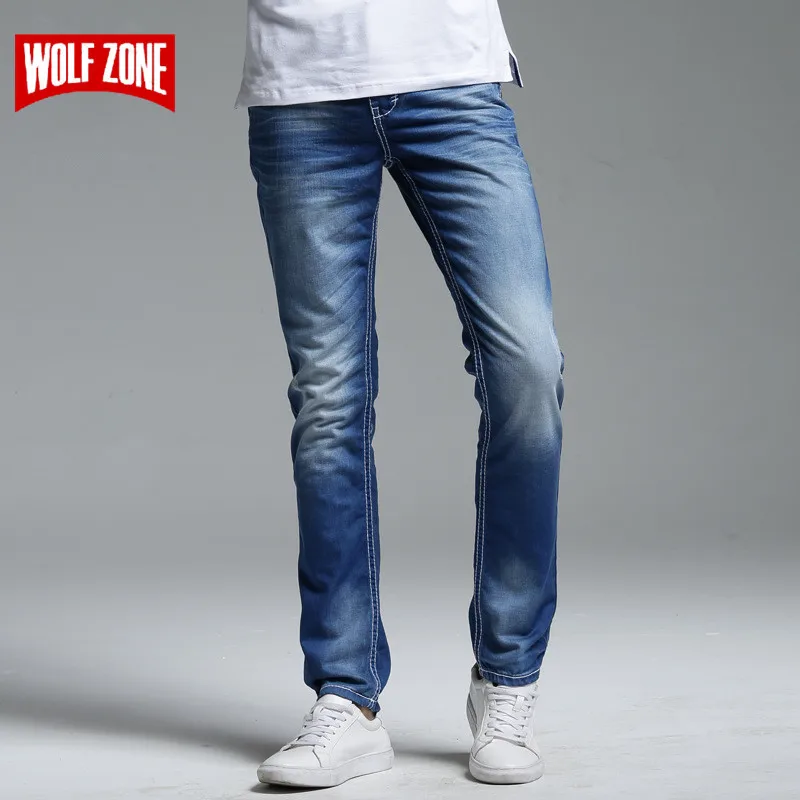 

Real Style Fashion Full Length Solid Skinny Jeans Men Brand Designer Clothing Denim Pants Luxury Casual Trousers Male Famous