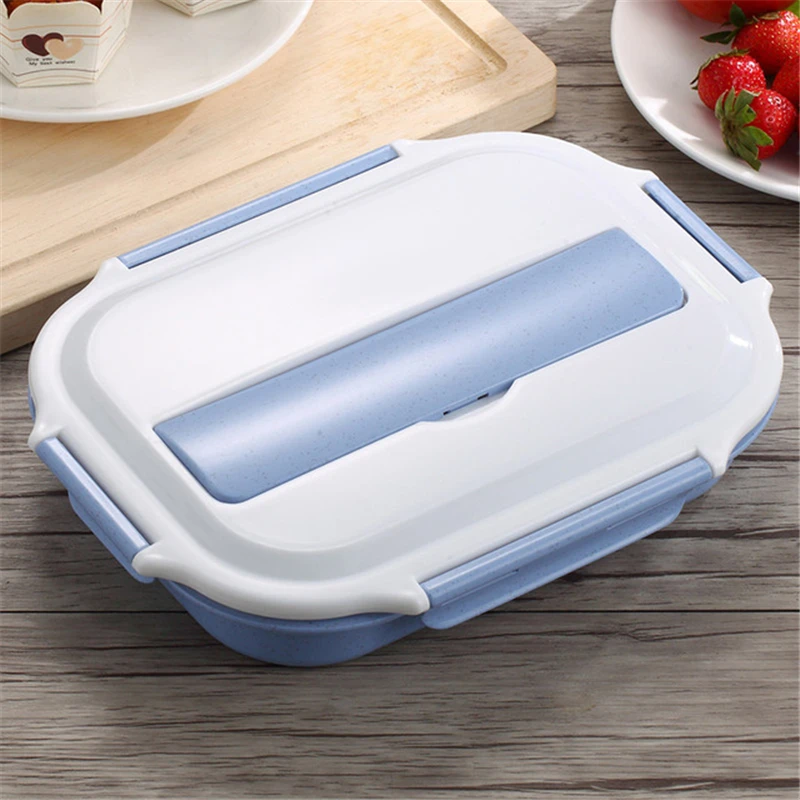 Bento Box Stainless Steel Kids Lunch Tools 4 Grid With Lid Microwave Food Storage Container Dinnerware | Дом и сад