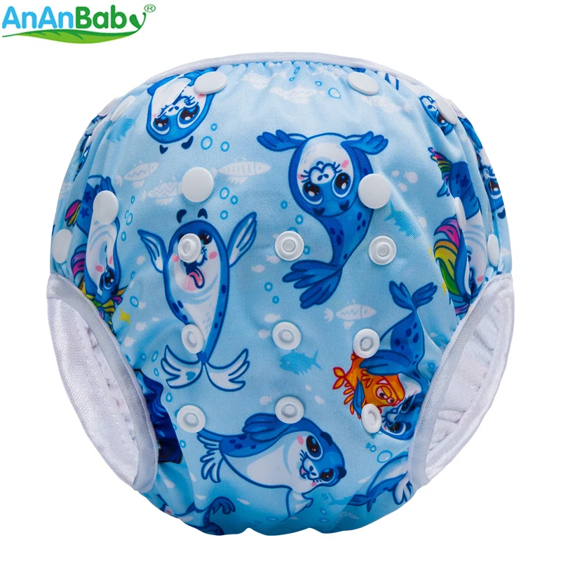 2018 Ananbaby детские подгузники для плавания многоразовый Регулируемый купальник