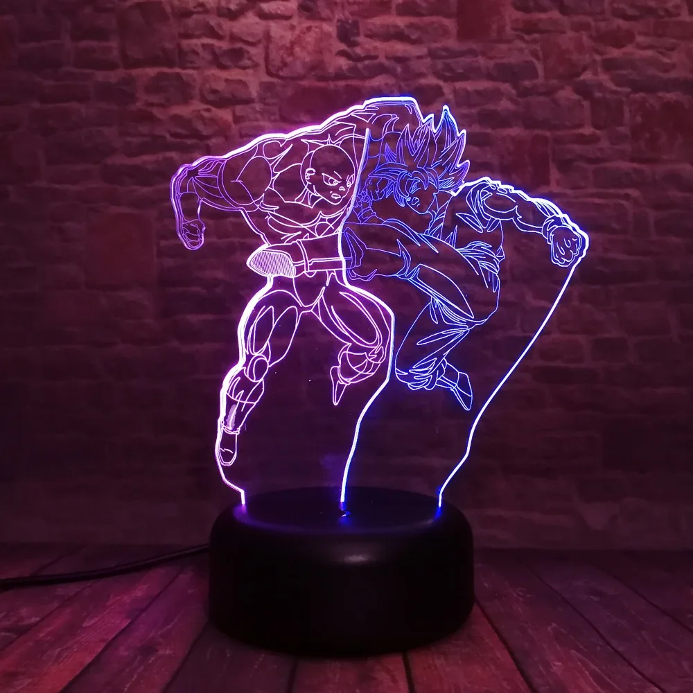 Новый двойной цвет ed Dragon Ball Z Son Super Goku vs Jiren 7 цветов Изменение USB Touch для детей