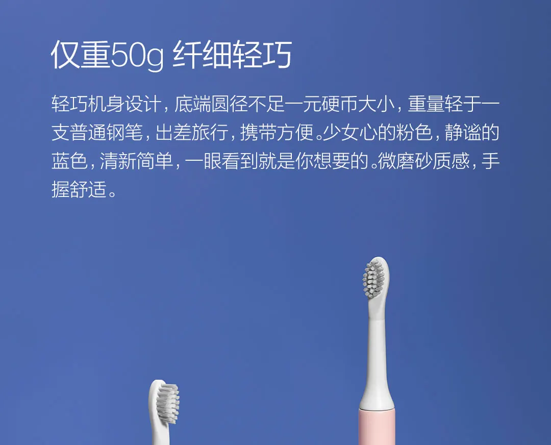 2 цвета Xiaomi SO WHITE Sonic электрическая зубная щетка Глубокая чистка зубов маленькая и портативная DuPont щетина Индуктивная зарядка