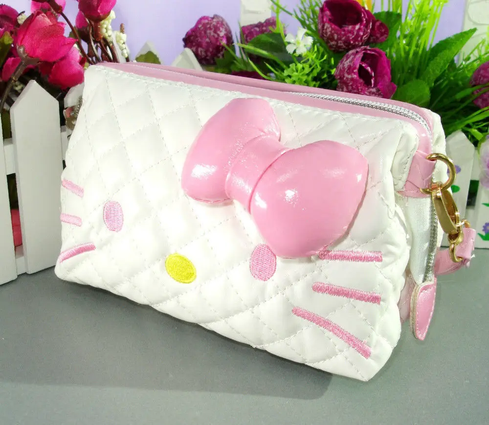 Новая женская Сумочка Hellokitty сумка для макияжа сумочка чехол CC6601|hello kitty handbag|kitty