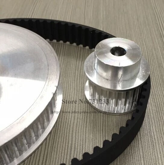 

Timing Belt Pulley Kit XL20: XL60 Reduction 3:1 20teeth 60teeth Shaft Center Distance 100mm Engraving Machine Accessories