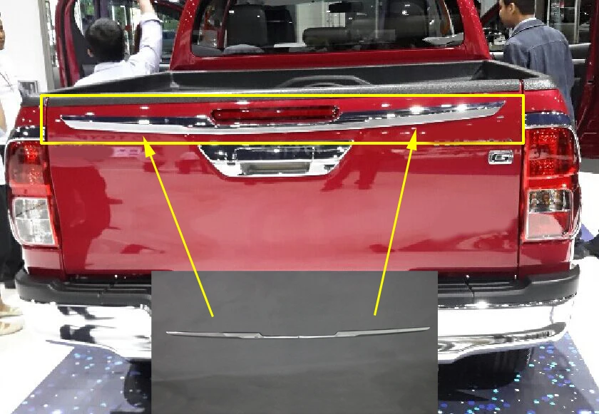 2016 хромированная Накладка для грузовика toyota hilux revo аксессуары 2015 2019 Стайлинг