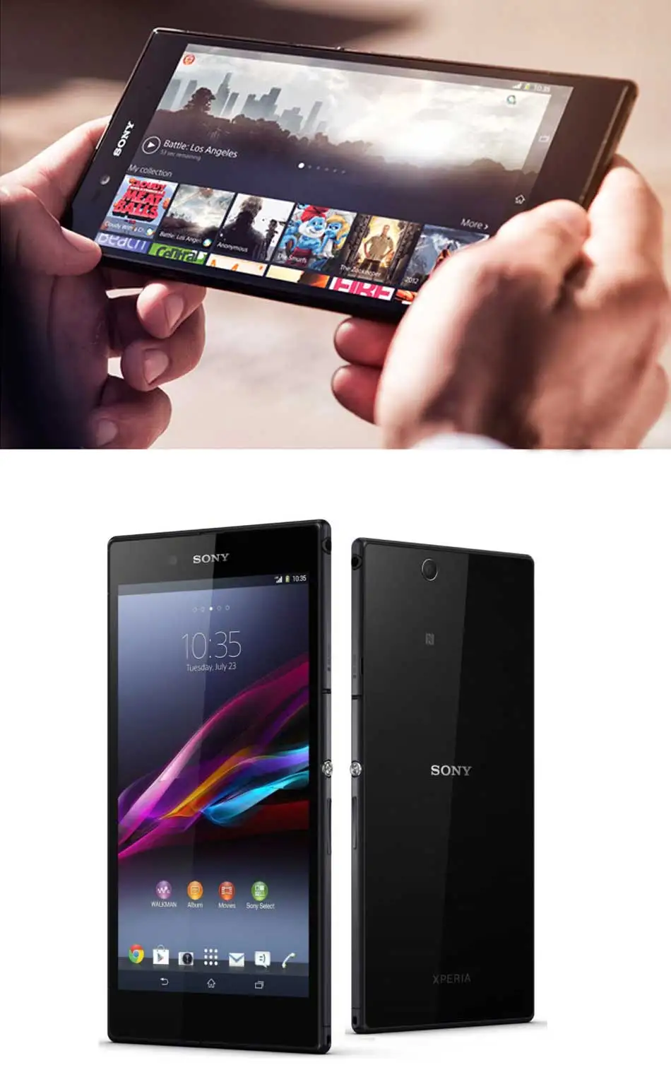 Sony Tablet phone sony Xperia Z Ultra C6833 4G LTE мобильный телефон 6," 1080x1920 p 2 Гб ОЗУ 16 Гб ПЗУ четырехъядерный NFC Android-смартфон