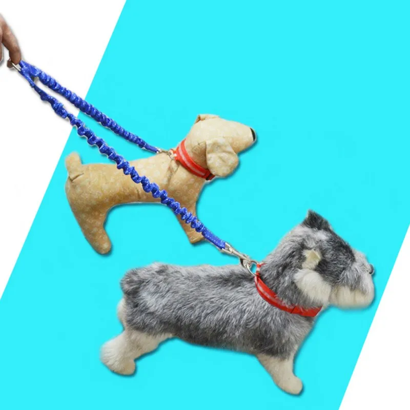 Pet сцепка поводок для домашнего питомца прогулки в Банджи Эластичный сплиттер