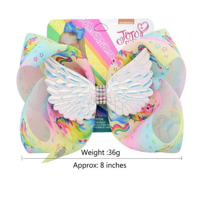 

Hair Accessories Unicorn Hair Bows for Girls Shiny Glitter Hair Clips Elk Hairpins Kids Princess Wings Hairpins Hair Accessory