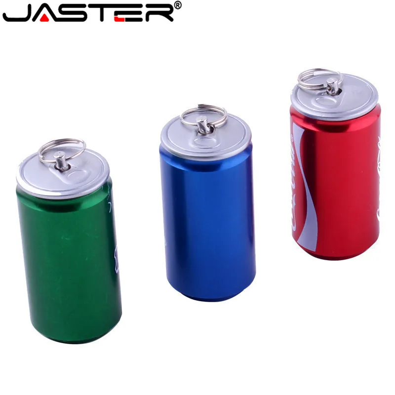 Новый креативный флеш накопитель JASTER 4 Гб 2 0 8 ГБ 16 32 64 банка для пива колы напитков