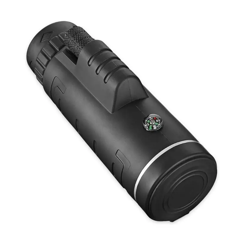 40X60 Monocular Telescope Outdoor Optics Telescopic Camping Scopes With Compass Phone Clip Tripod Survival Hunting Equipment