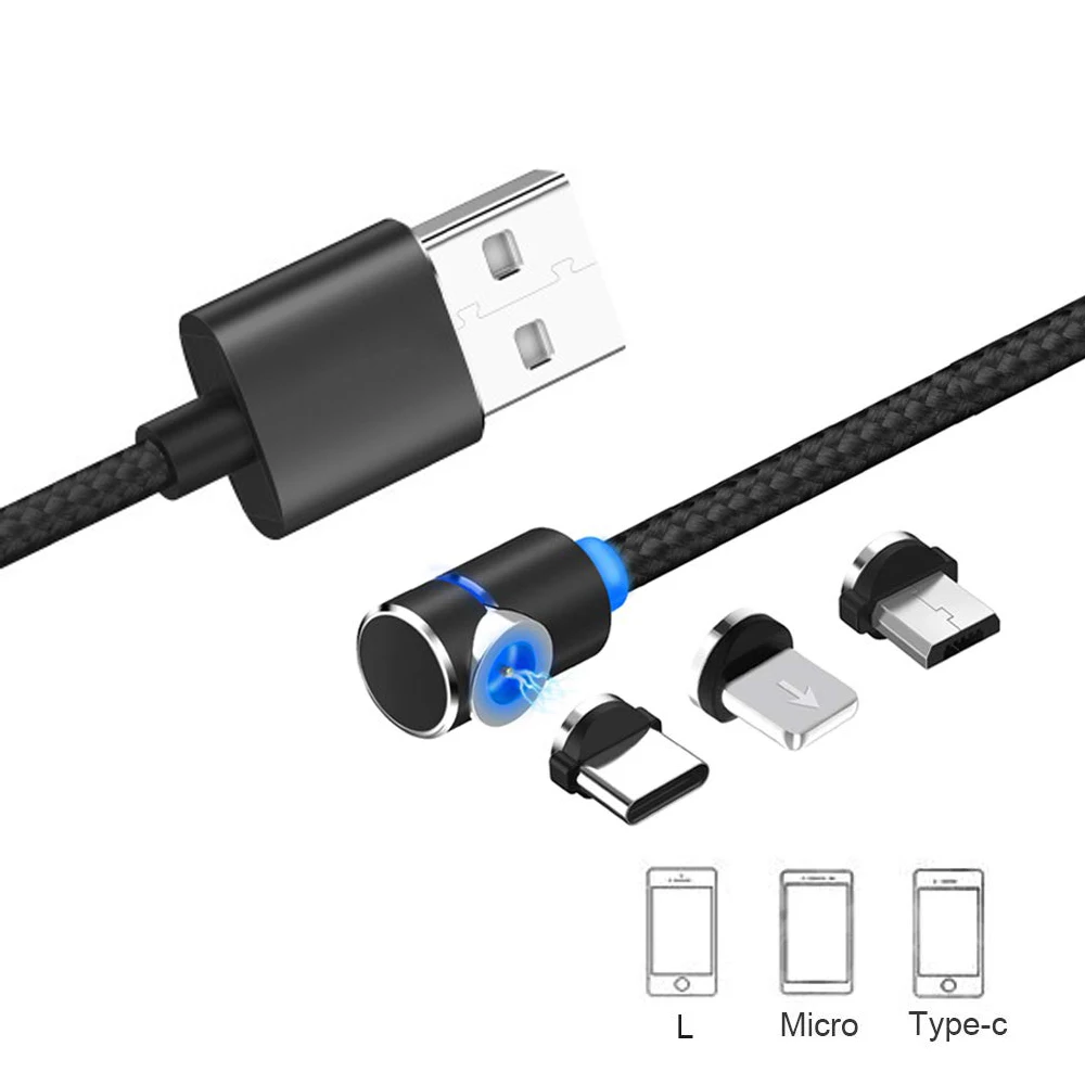Магнитный Usb кабель для зарядки iPhone xs Max huawei mate 20 Lite samsung S9 type c Micro 3 0 магнитное