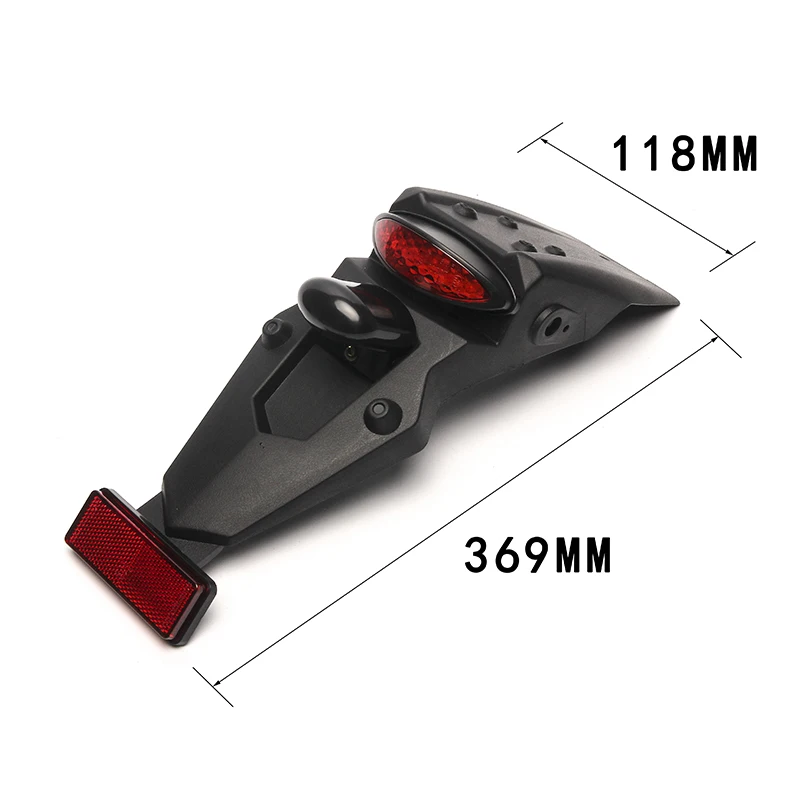 

Universal Motocross Black Rear Fende Dirt Bike LED Brake Tail Light For Honda Yamaha Suzuk Kawasaki License Plate Tail Lights