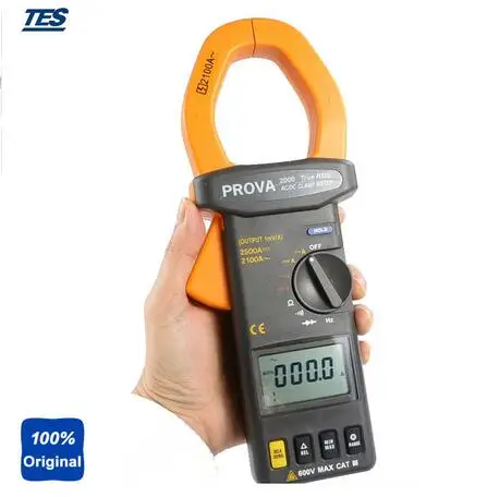 Цифровой клещи TES True RMS DC2500A AC 2100A PROVA-2000 | Инструменты