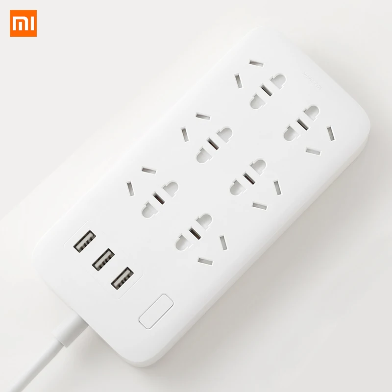 Оригинальный удлинитель питания Xiaomi Mijia Базовая версия 6 розеток С 3 5 в а быстрое