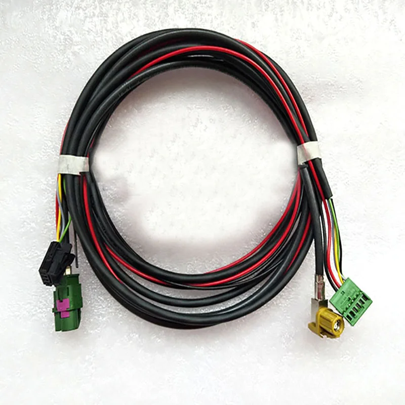wire harnes CarPlay Mirror Link MIB Carplay USB AUX-IN Разъем жгут для Tiguan L MK2 5Q0 035 726 E - Название цвета: wire harnes