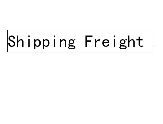 

Additional Shipping Freight