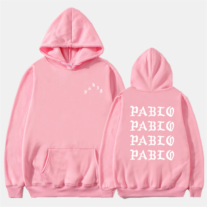 9 pink I Feel Like Pablo с принтом красных букв, мужские толстовки, свитшоты в стиле хип-хоп, мужская и женская уличная одежда, флисовый пуловер, топы - Цвет: 9 pink