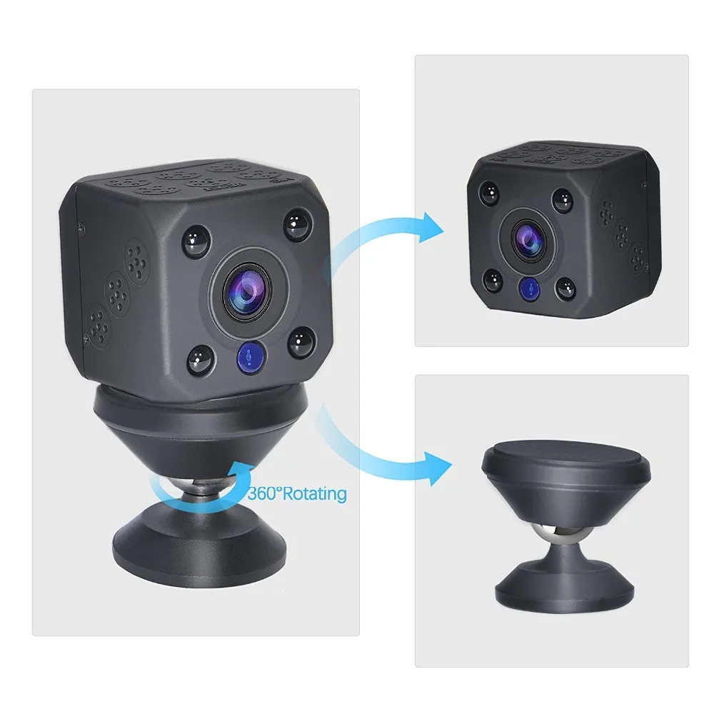 Беспроводная WiFi камера мини HD 1080 P видео рекордер Авто ночного видения для