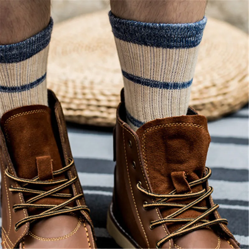 [EIOISAPRA] Мужские носки этнические удобные теплые зимние до щиколотки шерстяные в