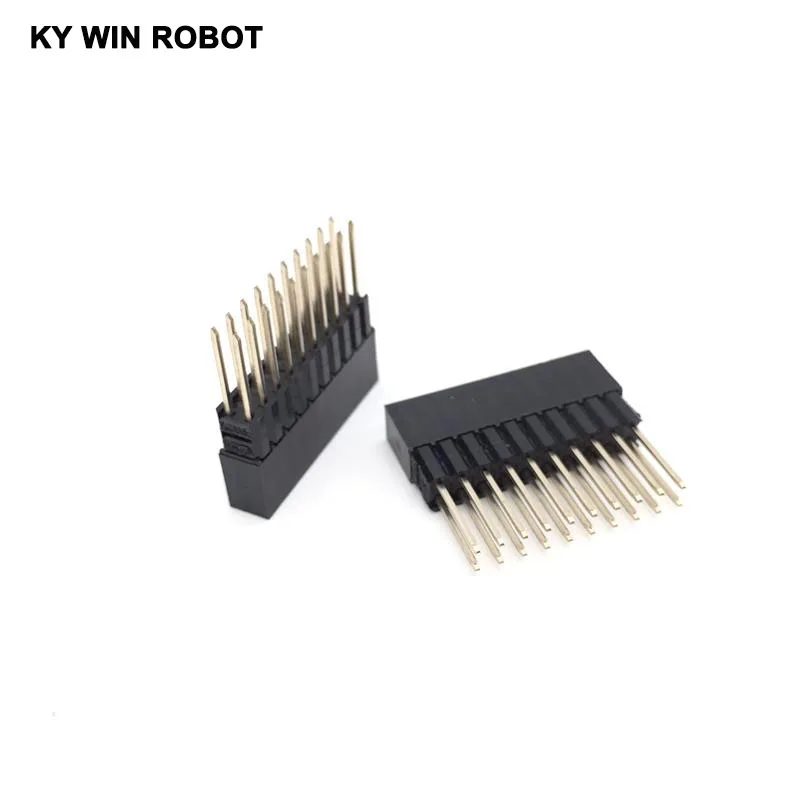 5 шт. PC104 20 Pin 2x10 2 54 мм Шаг Женский двойной прямой ряд штырьков позолоченная