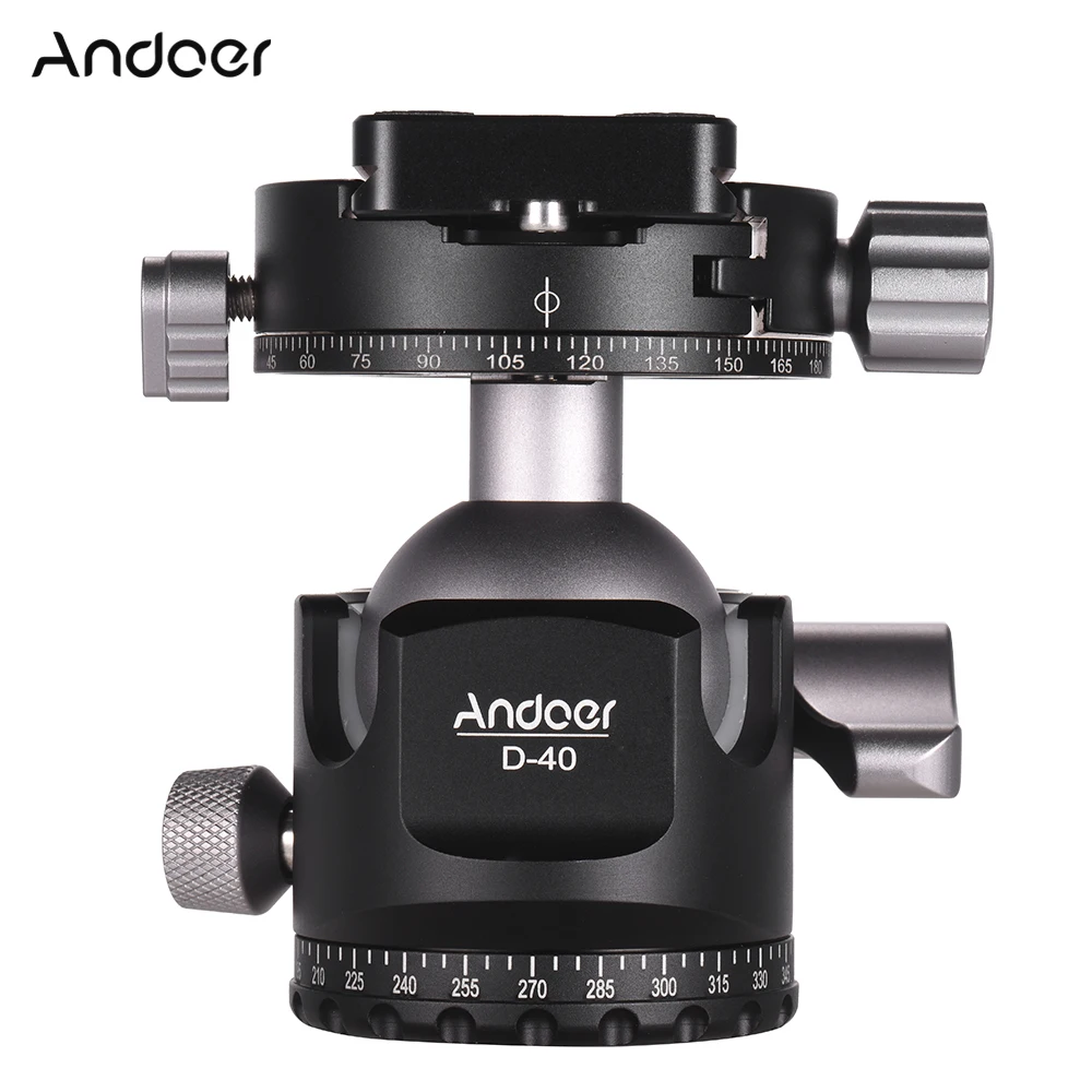 Профессиональная двойная панорамная головка Andoer ручной работы с ЧПУ Шариковая